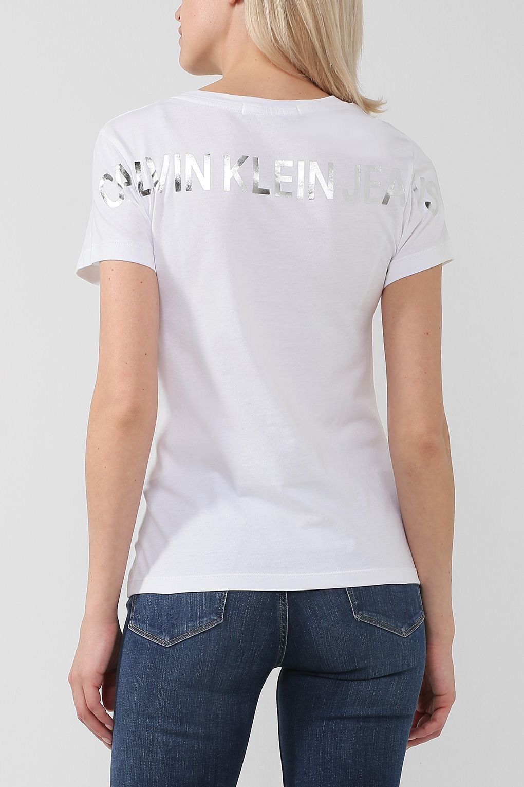 Calvin Klein Jeans Футболка из органического хлопка с лого Calvin Klein Jeans Футболка из органического хлопка с лого