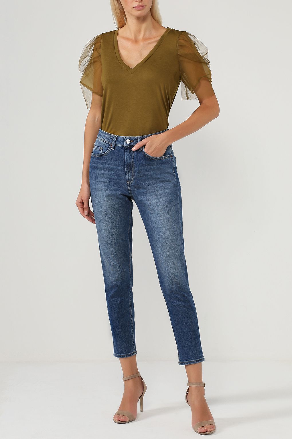 Vero Moda Топ с фантазийными рукавами Vero Moda Топ с фантазийными рукавами